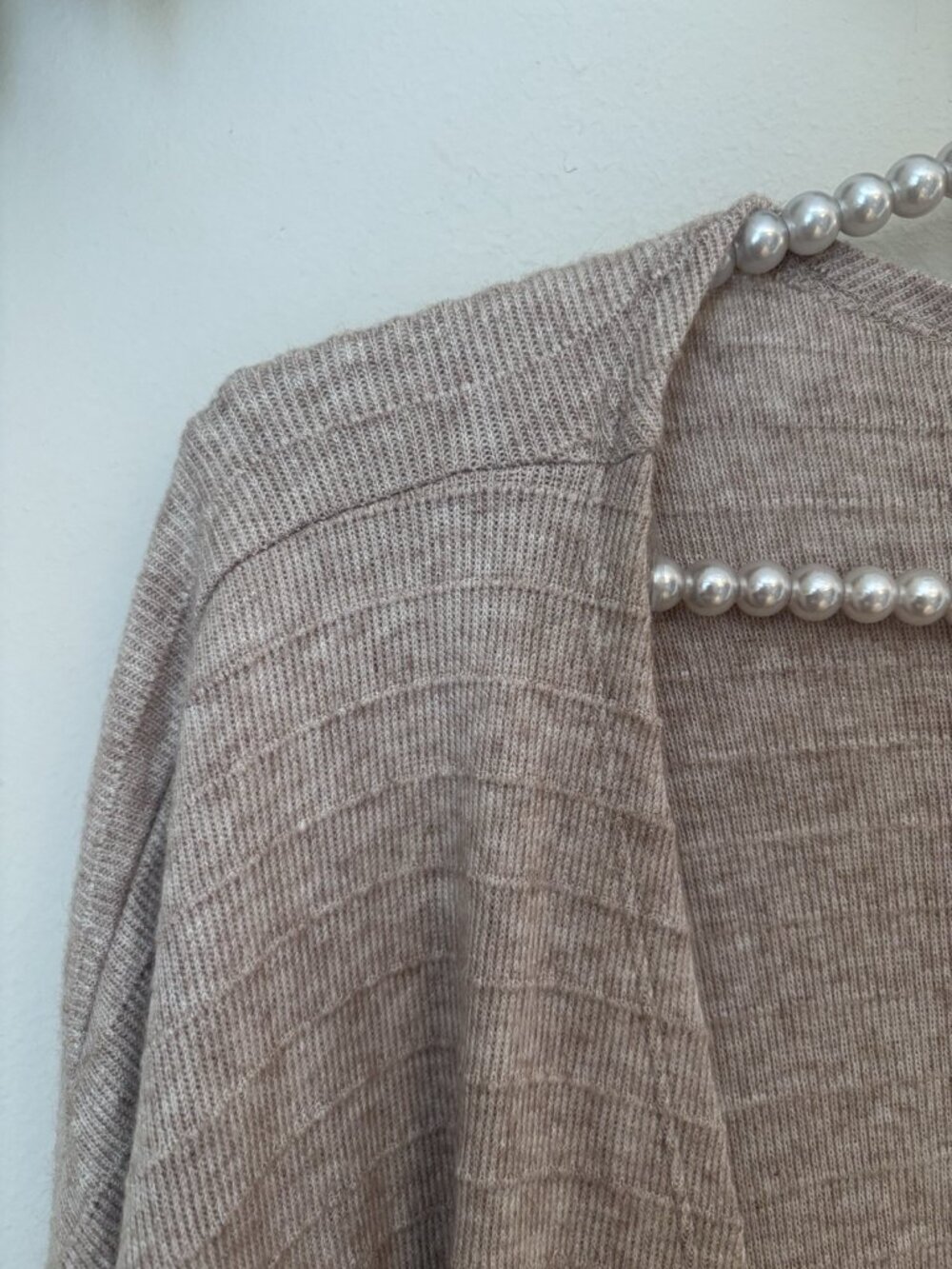 NWT Dear Scarlett Womens Size 2X Tan Cardigan Sweater Pockets Open Front - Picture 3 of 8